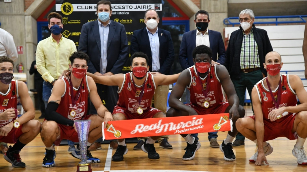 Real Murcia Baloncesto ganador de la Copa Presidente FBRM.