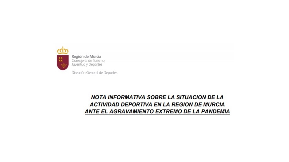 Nota Informativa de la Dirección General de Deportes