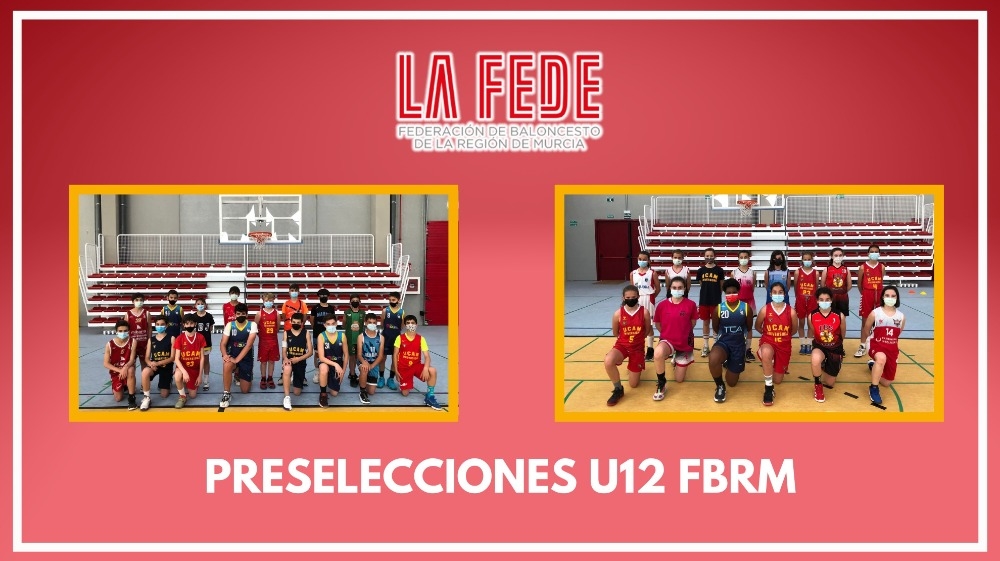 Entrenamiento Preselecciones U12 en el Pabellón El Romeral (Molina de Segura)
