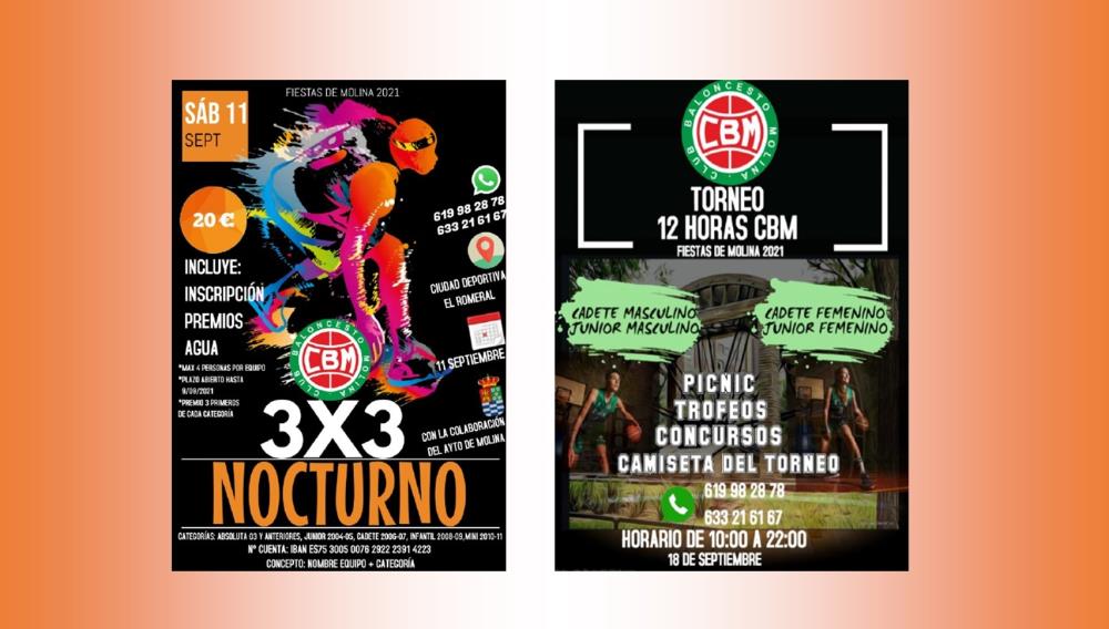 Torneo 3x3 Nocturno y Torneo 12 Horas Fiestas de Molina