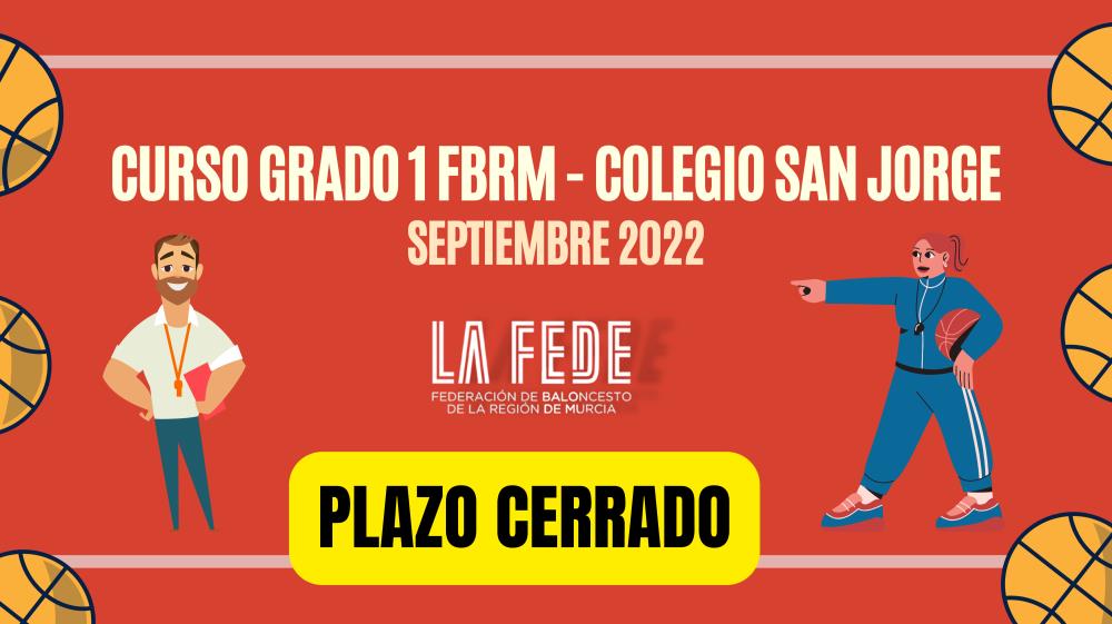 Curso de Entrenador Grado 1 FBRM Colegio San Jorge