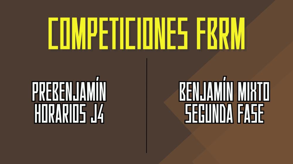 Prebenjamín Jornada 4 y Benjamín Mixto 2ª Fase
