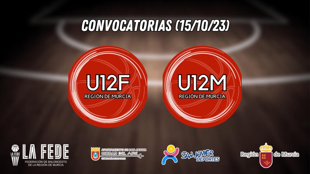 Convocatorias U12 (15/10/23)