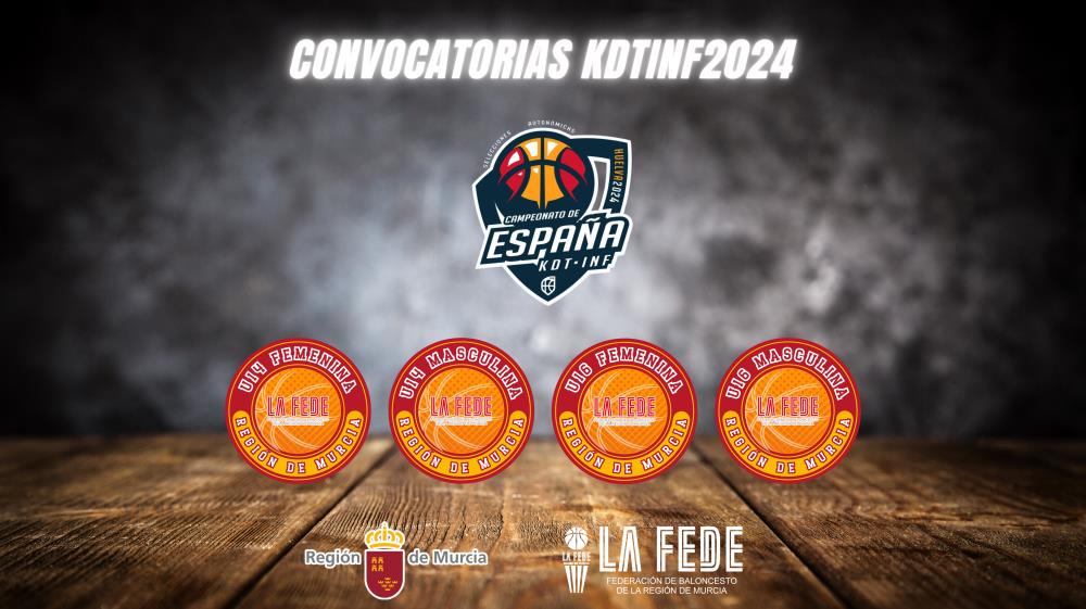 Convocatorias U14 y U16 para el KDTINF2024