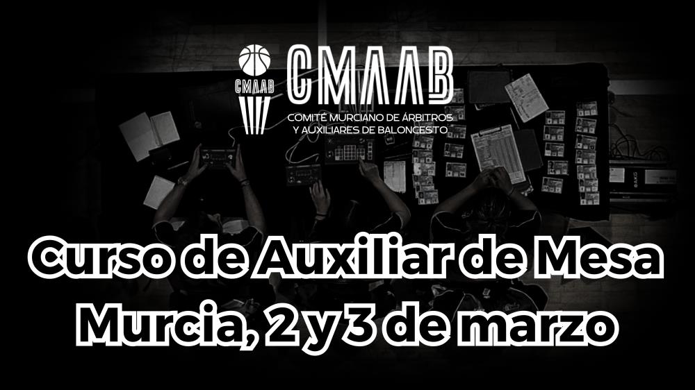 Curso de Auxiliar de Mesa: 2 y 3 de marzo (Murcia)