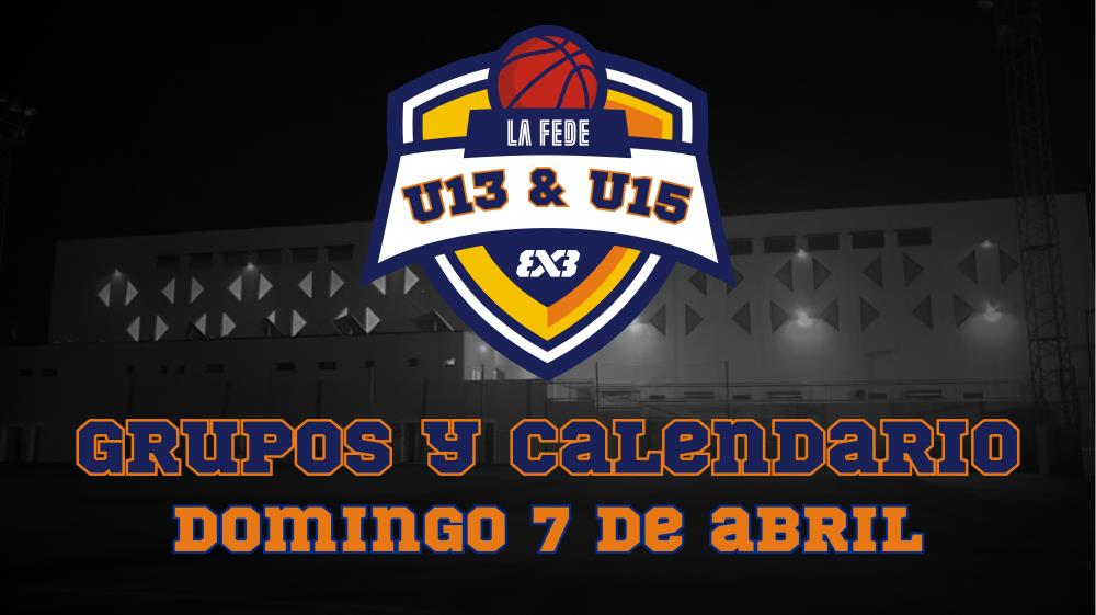 I Campeonato de Clubes 3x3 U13&U15 FBRM: grupos y calendario