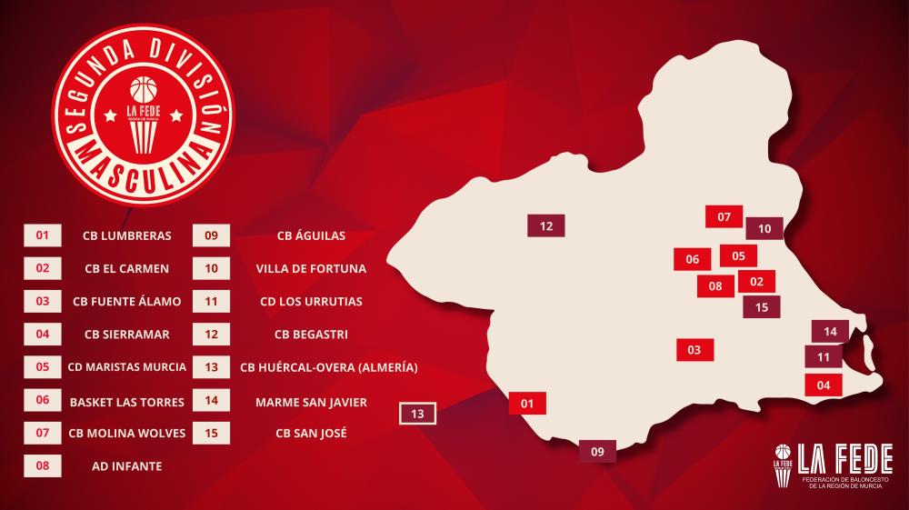 Calendarios y bases de competición: Segunda División Masculina