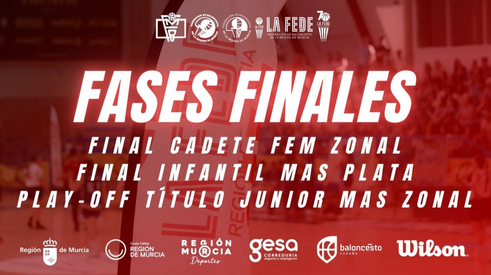 Fases Finales Infantil Masculina Plata, Cadete Femenina Zonal y Junior Masculina Zonal