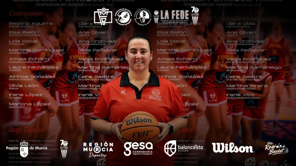 Cristina Campoy, en el cuerpo técnico de la Selección U13F 3x3